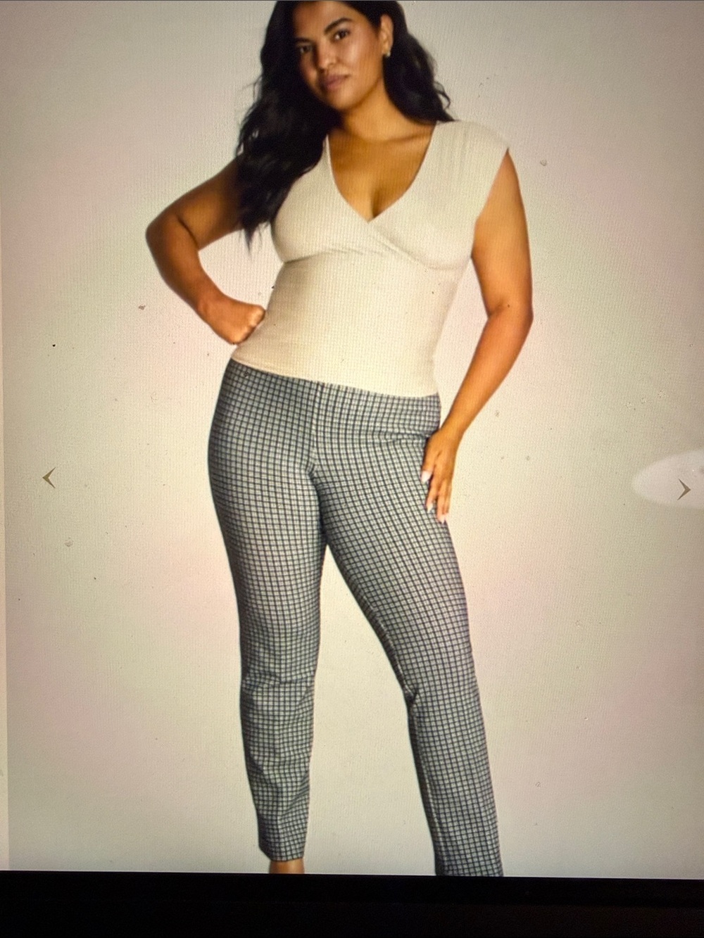 SPANX ponte slim straight pants- mini collier